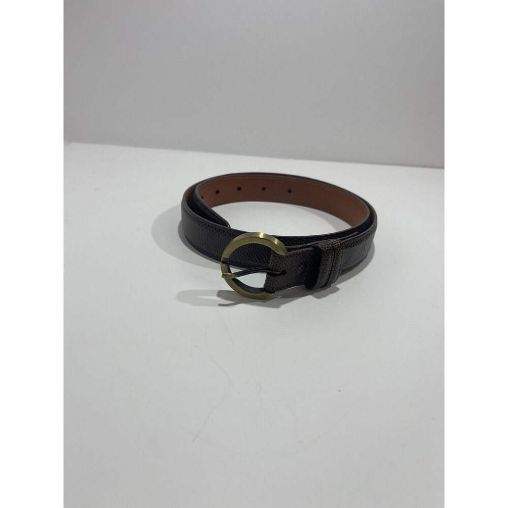 34 In Belt  Brown Lizard Skin Women’s Belt Luxuriously Made In The USA LAI Brand